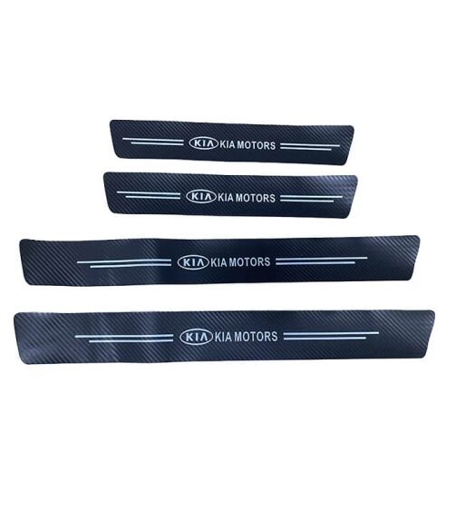4pcs Autocollant de protection de seuil de porte de voiture - KIA – Image 1