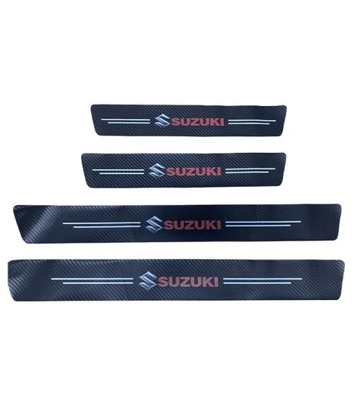 4pcs Autocollant de protection de seuil de porte de voiture - SUZUKI – Image 1