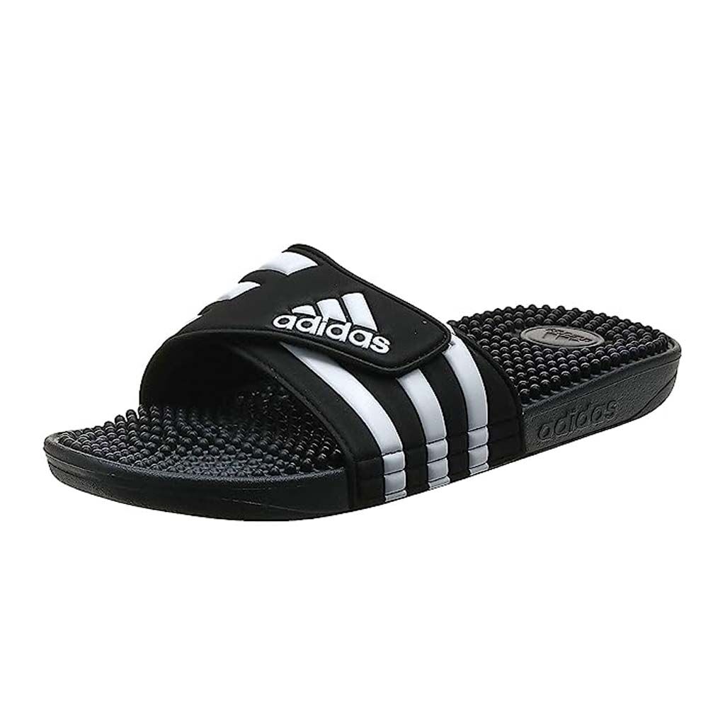 Sandales Adidas Adissage Essential Slide homme Pantoufle - Noir/Blanc – Image 1