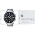 Montre pour homme Casio Edifice analogique-numérique à cadran noir - EFV-C100D-1BVDF (EX439) – Image 4