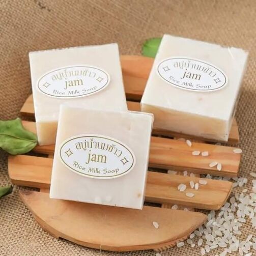 Lot De 3 Savon Au Riz De Jasmin – Image 1