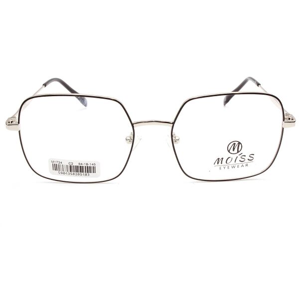 Lunettes de vue M1724 C2 54-18-145 - Noir/Argent – Image 1