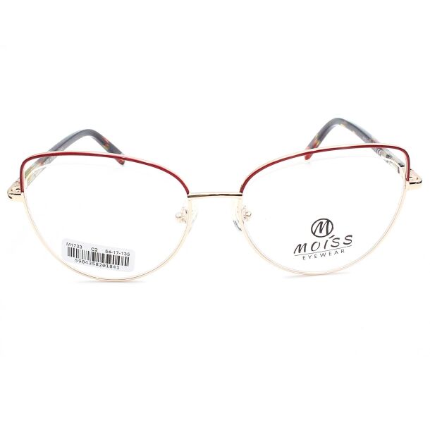 Lunettes de vue M1733 C2 54-17-135 - Rouge/Or – Image 1