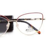 Lunettes de vue M1733 C2 54-17-135 - Rouge/Or – Image 4