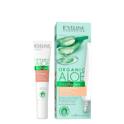 ORGANIC ALOE+COLLAGEN  - Patchs Liquides Pour Réduire Les Cernes Et Les Poches- 20ml – Image 1
