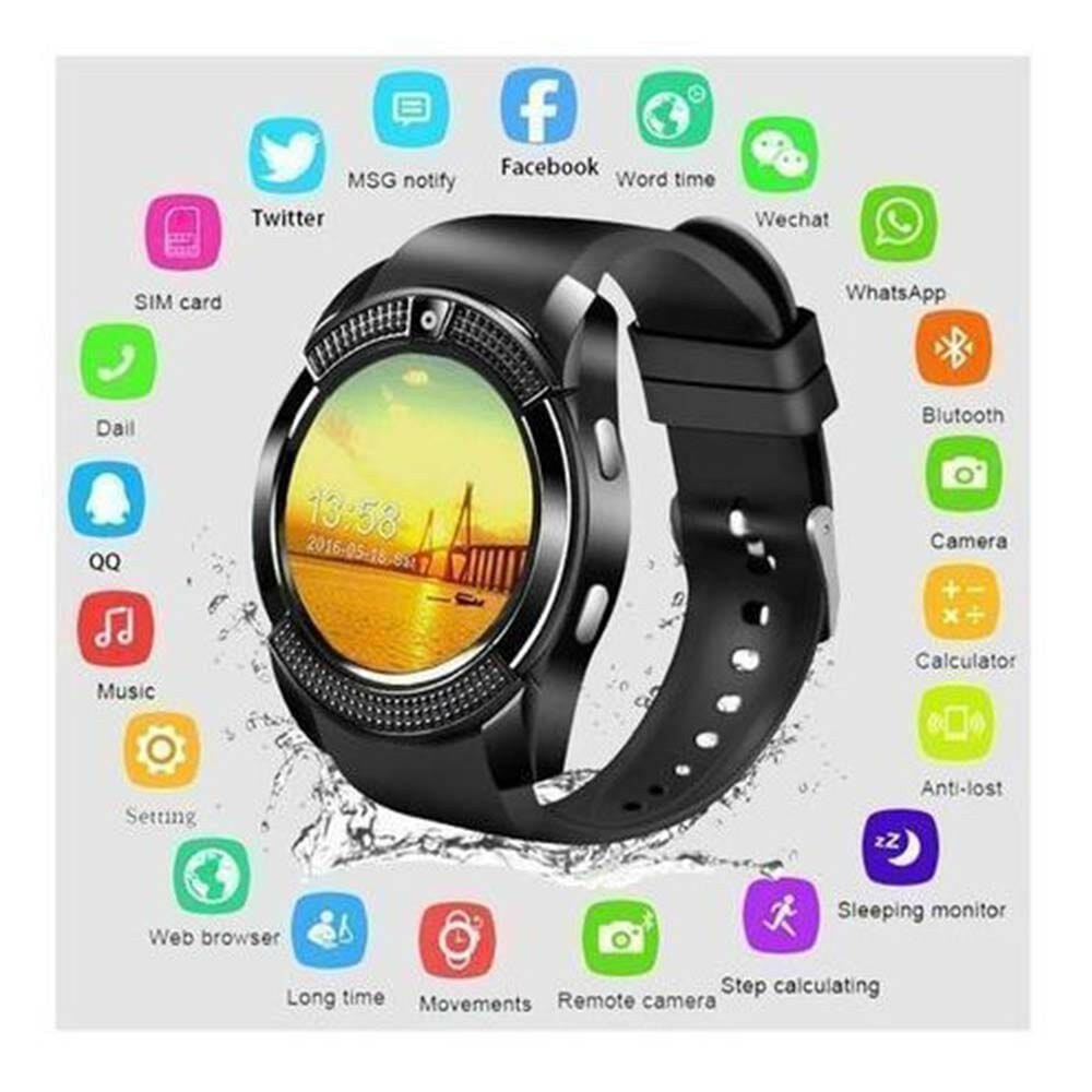 Montre Connectée V8 -Tactile - Caméra - Résiste à L'eau – Image 1