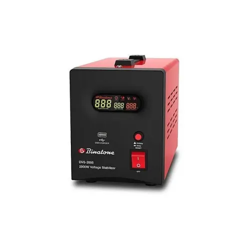 Régulateur de Tension – DVS-2000 – 2000 VA – Rouge – Image 1