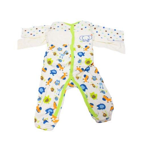 Kit 3 Grenouillères - De 3 mois pour bébé - Multicolore/Bleu – Image 1