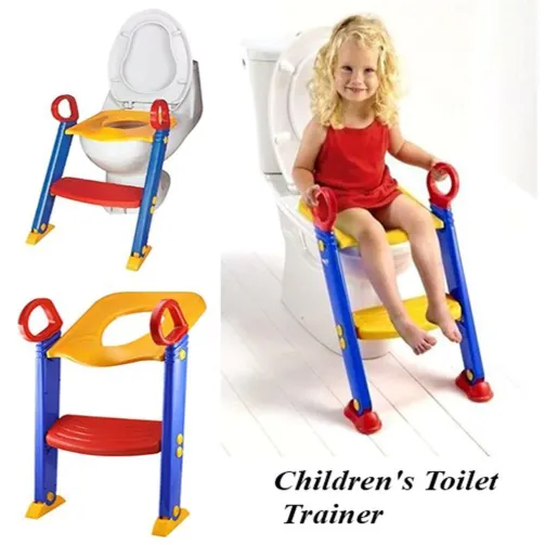 Siège de toilette réglable avec marche – Image 1