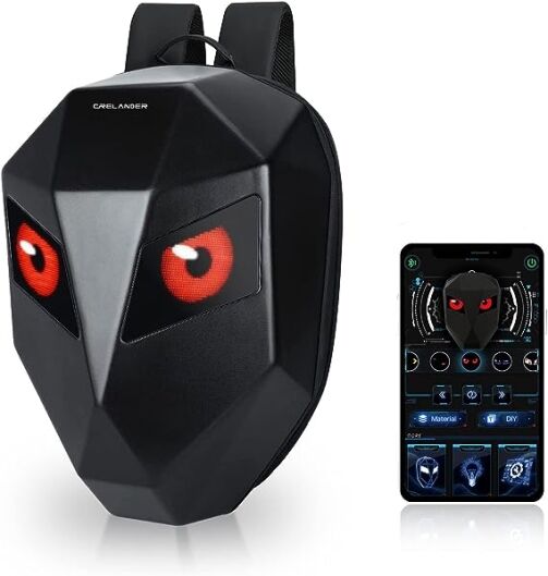 Crelander Sac à dos étanche à LED Knight programmable pour moto, voyage, bagage – Image 1