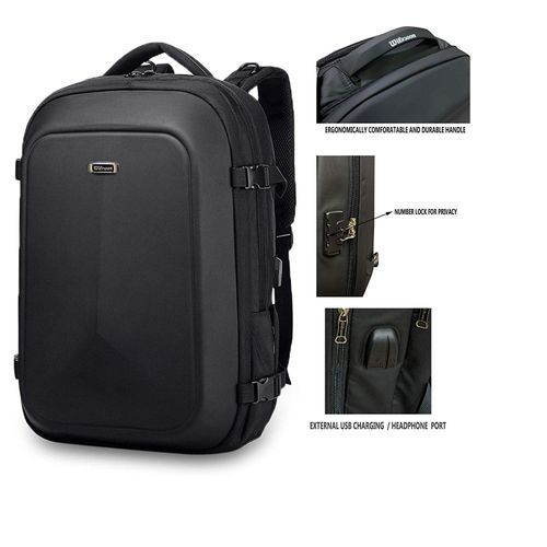 Sac à Dos à Port Usb Antivol - Noir – Image 1