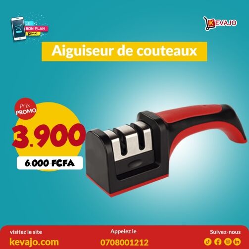 Aiguiseur de couteaux de cuisine en acier Inoxydable – Image 1