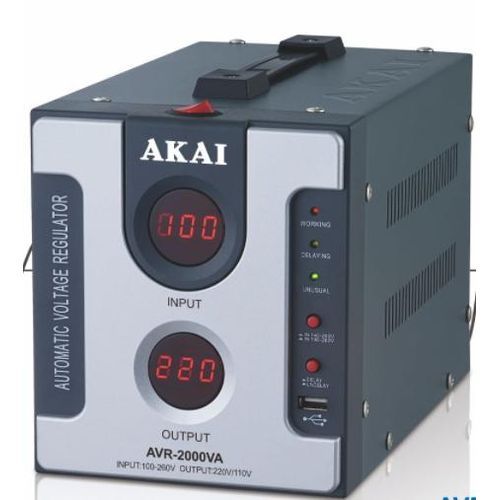 AKAI Stabilisateur Régulateur De Tension Numérique 2000 VA - Garantie 6 Mois – Image 1