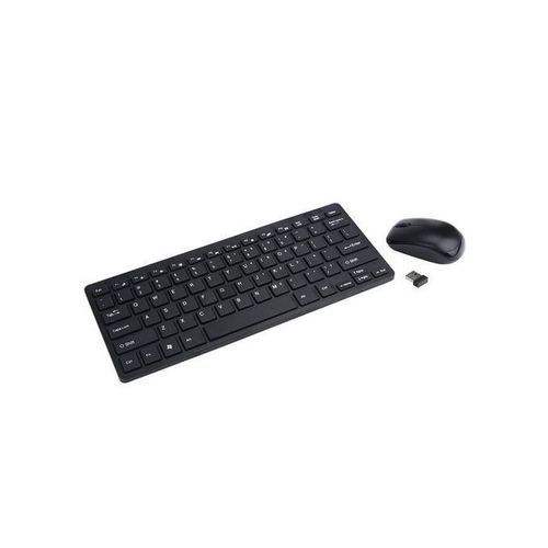 Mini Clavier Sans Fil + Souris Optique Sans Fil – Image 1