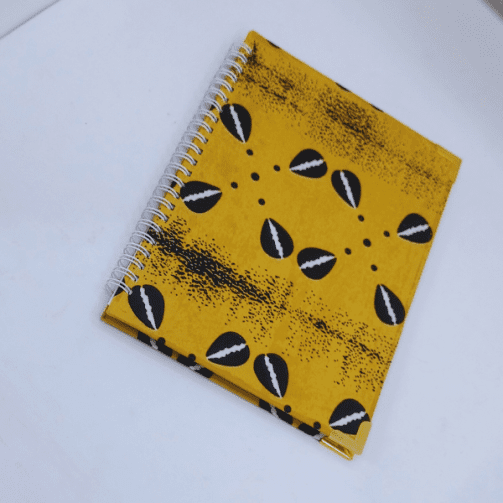 Carnet ligné A5 à spiral - Jaune – Image 1
