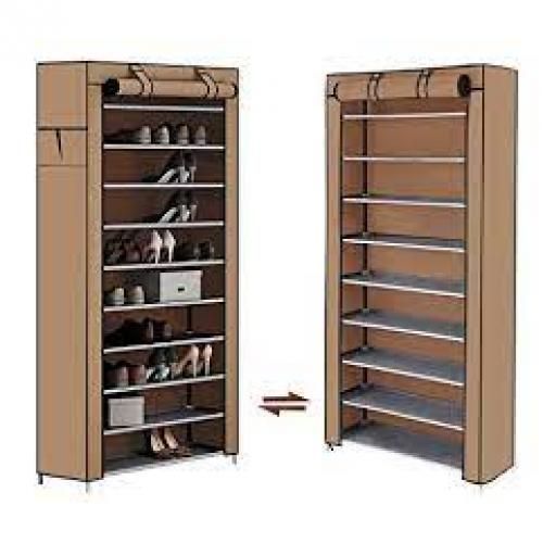 Armoire Meuble A Chaussures Démontable De 10 étagères – Image 1