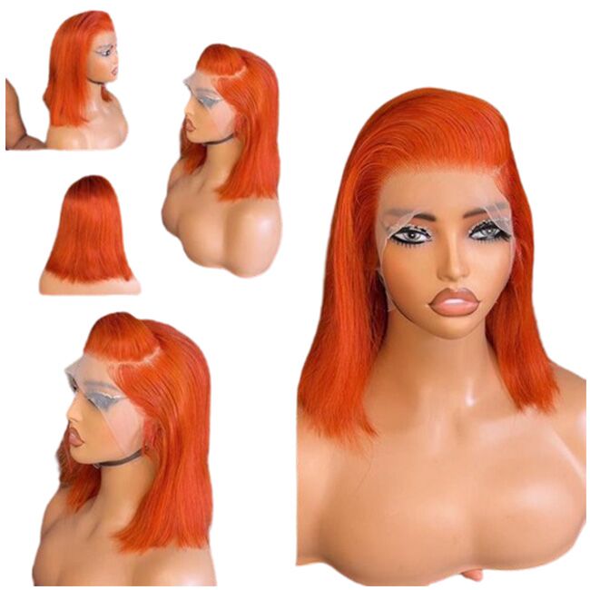 Perruque Frontale Lisse L14 - Orange – Image 1
