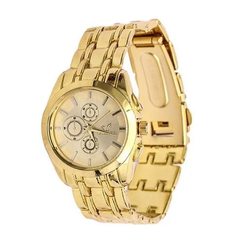 Montre Homme en acier inoxydable - Doré – Image 1