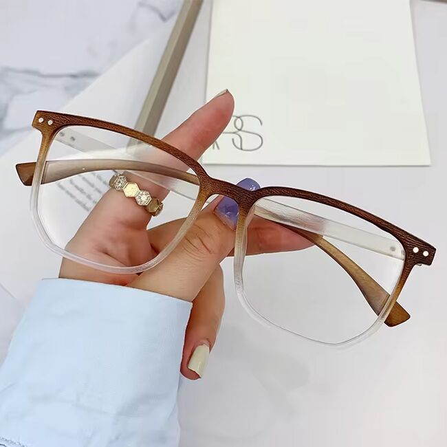 Lunettes de Vue CCG-014 C7 - Marron/Transparent – Image 1