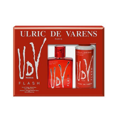 Coffret ULRIC DE VARENS - Eau De Toilette FLASH 100 Ml + Déodorant 200M – Image 1