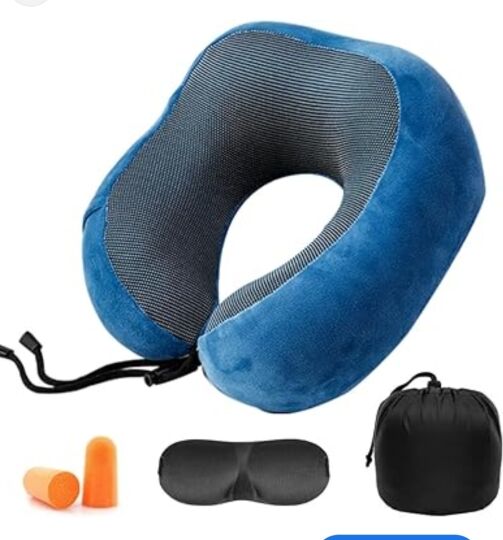 Coussin Cervical & Accessoires Voyage_Bleu – Image 1