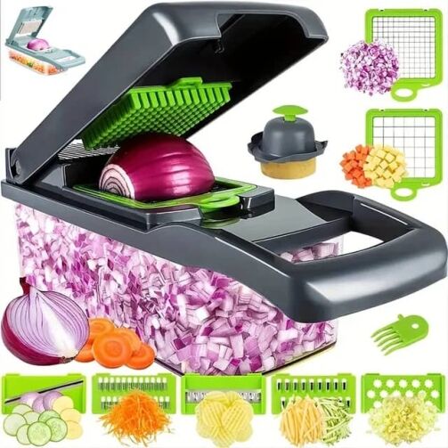 Coupe-légumes, Hachoir à légumes multifonctionnel pour fruits et légumes – Image 1