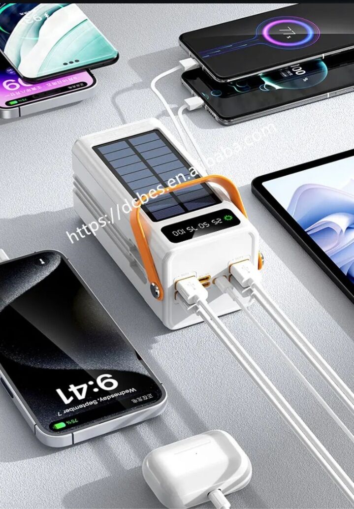 Powerbank solaire 40000Mah d'origine rapide pour téléphone Samsung et xiaomi – Image 1