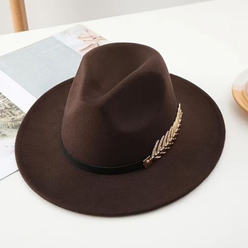 Chapeau cowboy marron – Image 1