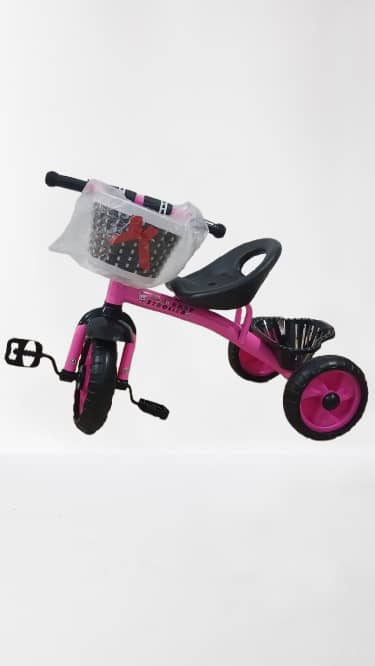 Vélo tricycle rose pour enfant de 1 à 5 ans – Image 1
