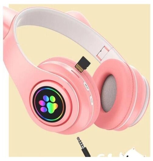 Casque Bluetooth sans Fil pour Enfants ROSE – Image 1