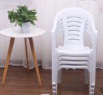 Chaise en Plastique Confortable et Légère – Design Moderne blanc – Image 4
