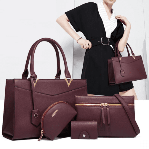 Sac à main Dame Rouge 4 en 1 – Image 1