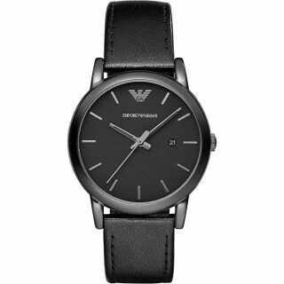 Montre  Emporio Armani pour hommes avec mouvement à quartz - Noir – Image 1