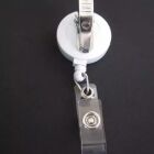 Porte-badge (rétractable) à bobine - Blanc