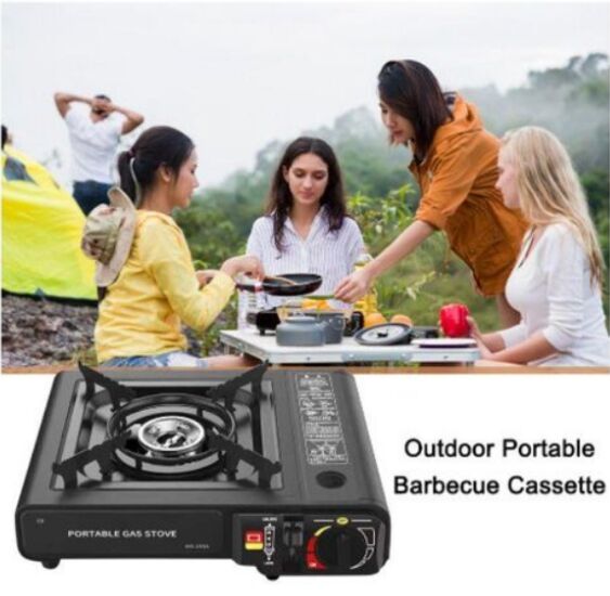 Réchaud À Gaz De Camping Portable À Barbecue, En Acier Inoxydable