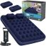 Matelas gonflable double a Surface en Velour avec pompe